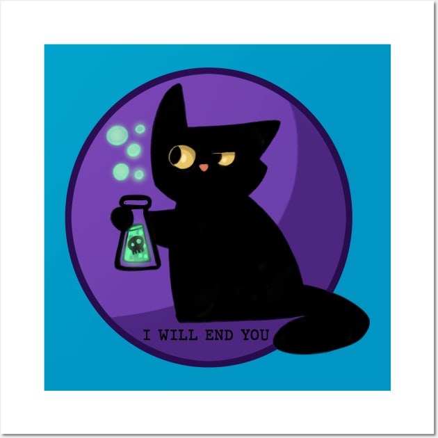 Murder Cat - Poison Version Wall Art by KHallion